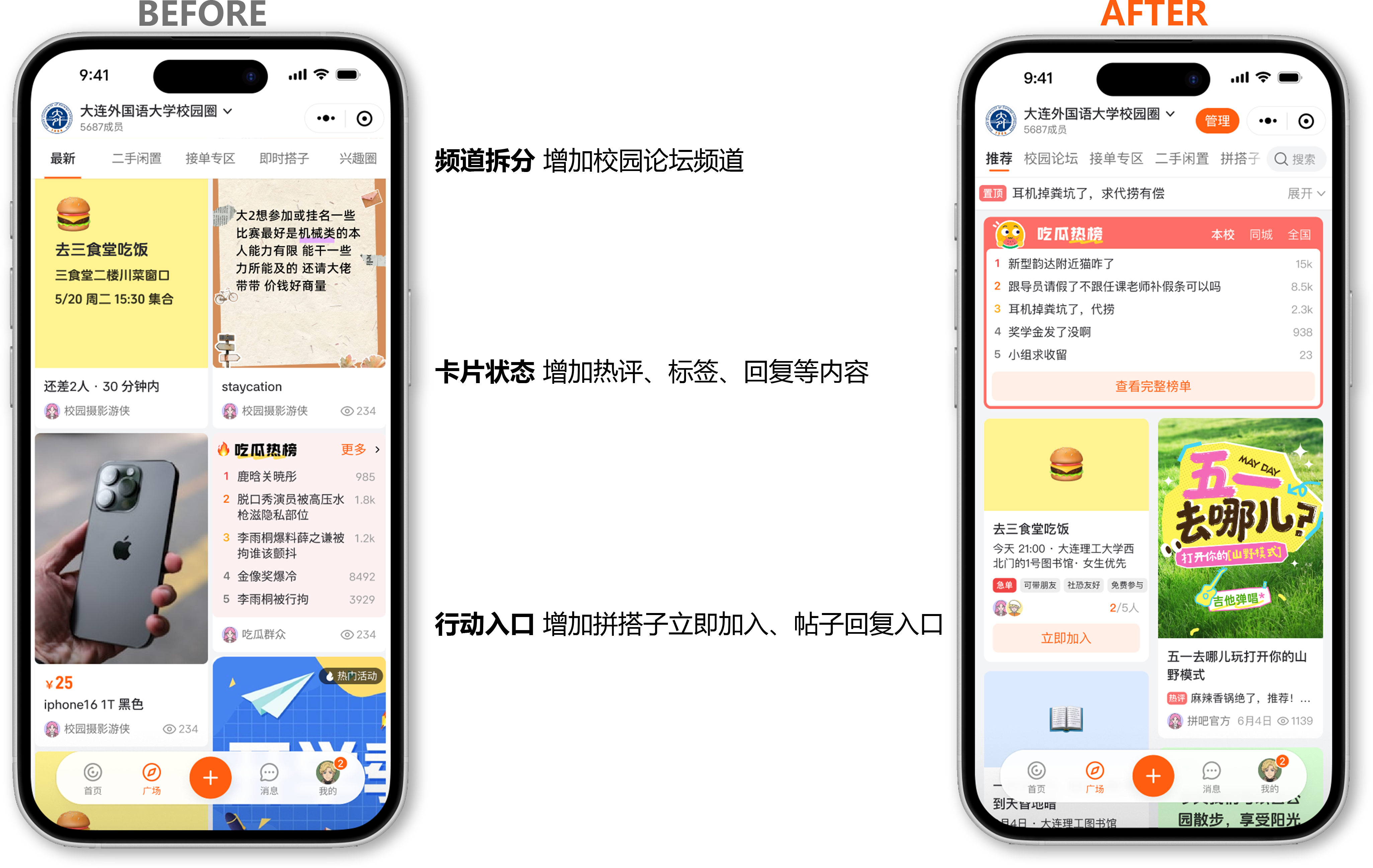 拼吧广场现状与优化前后对比